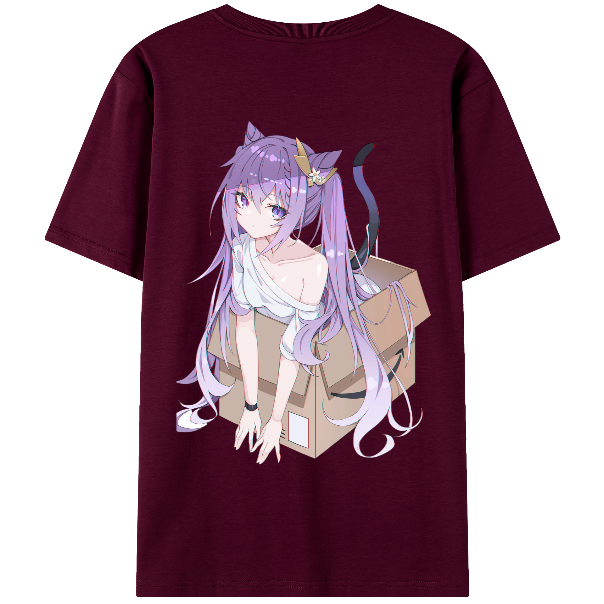 げんし神 刻晴 こくせい genshin Kokusei レディース半袖Tシャツ(バックプリント)